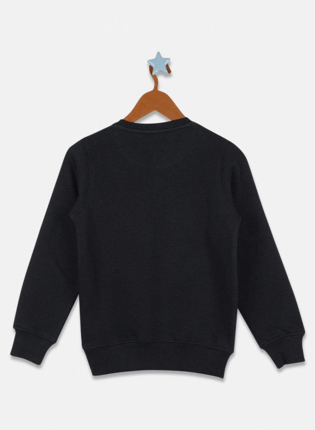 Boys Black Printed Sweatshirt