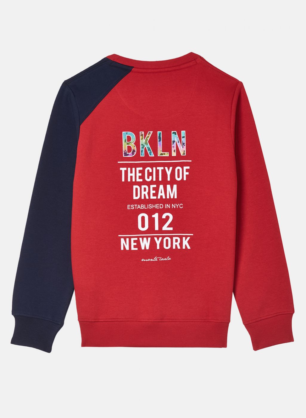 Boys Red Printed Sweatshirt