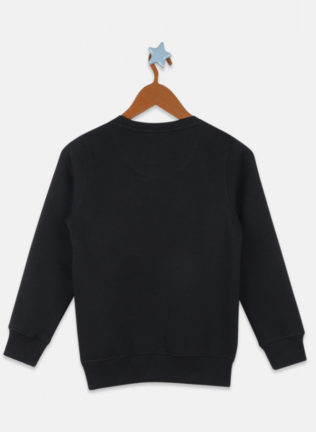 Boys Black Printed Sweatshirt