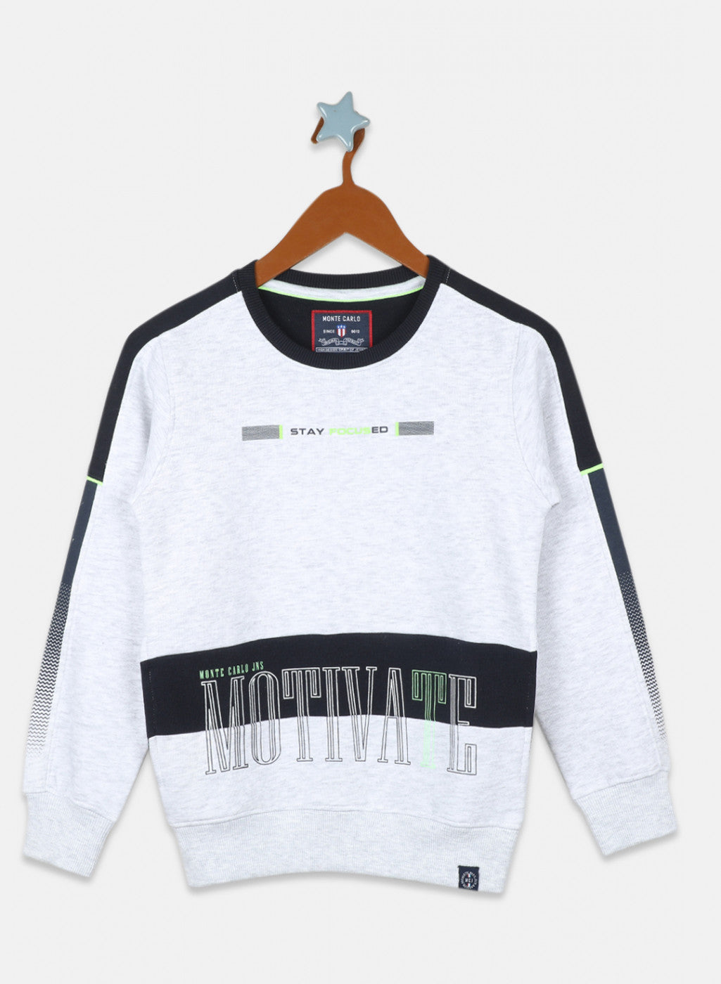 Boys Off White Printed Sweatshirt