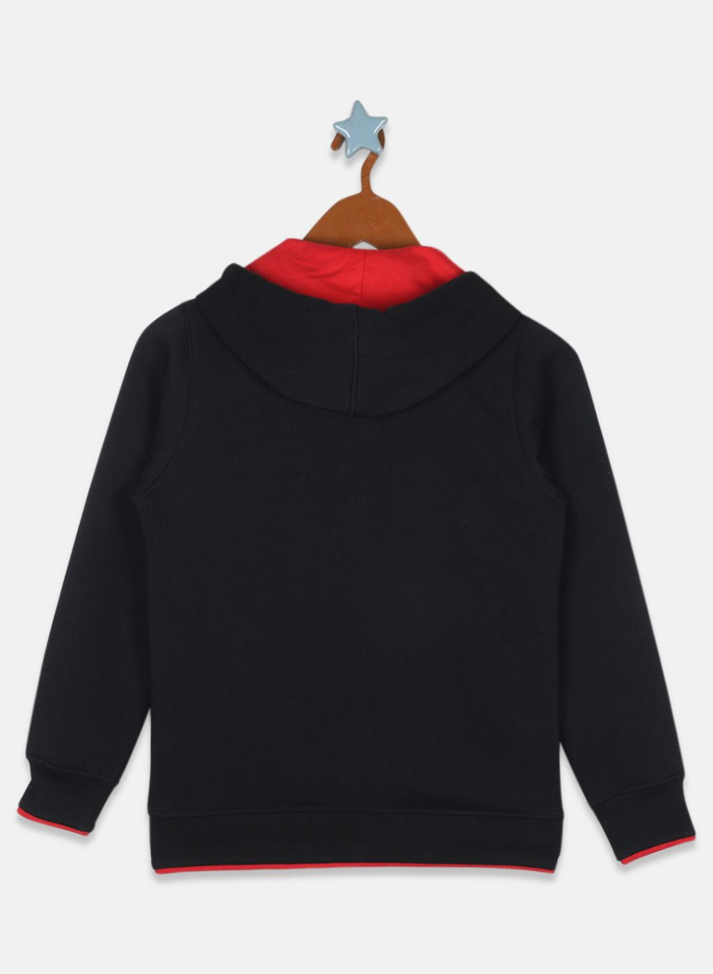 Boys Black Printed Sweatshirt