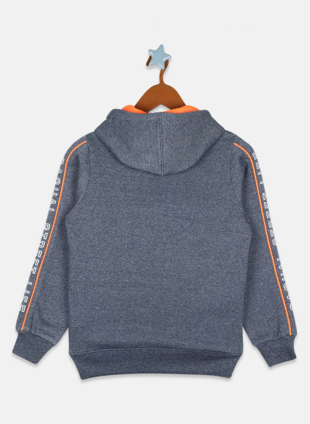 Boys NAvy Blue Printed Sweatshirt
