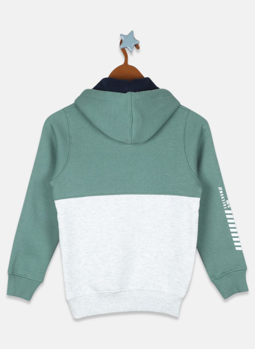 Boys Green Printed Sweatshirt