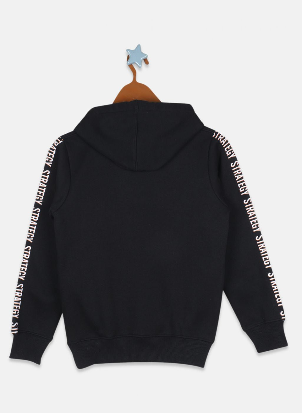 Boys Black Printed Sweatshirt