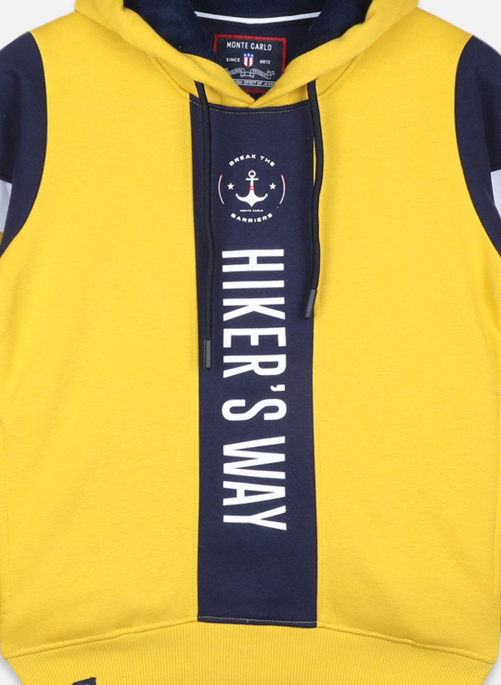 Boys Mustard Printed Sweatshirt