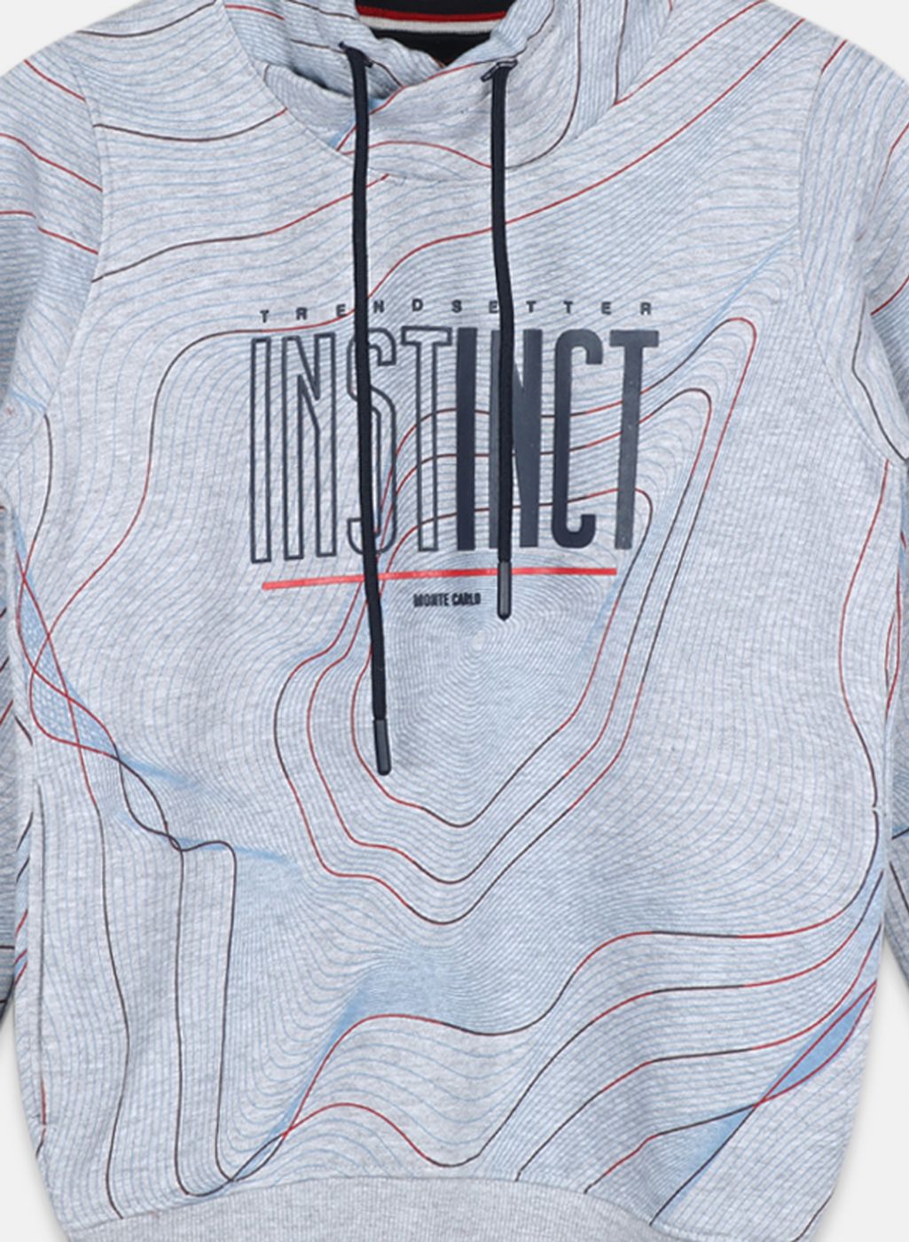 Boys Grey Printed Sweatshirt