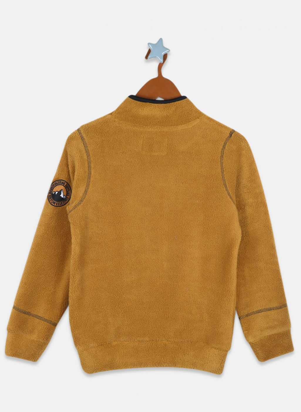 Boys Khaki Printed Sweatshirt