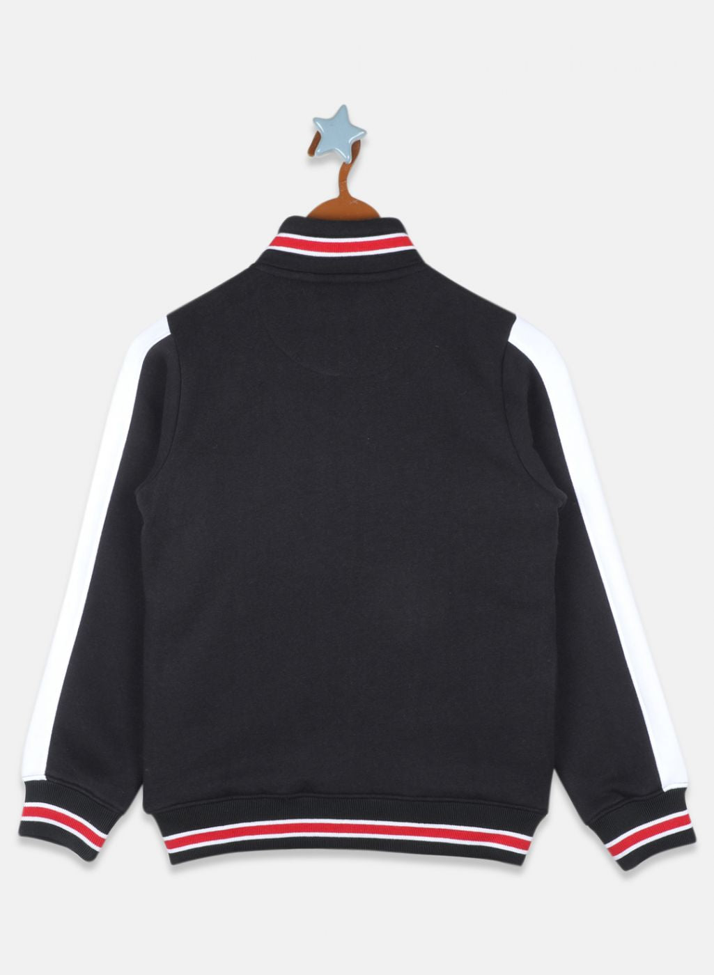 Boys Black Printed Sweatshirt