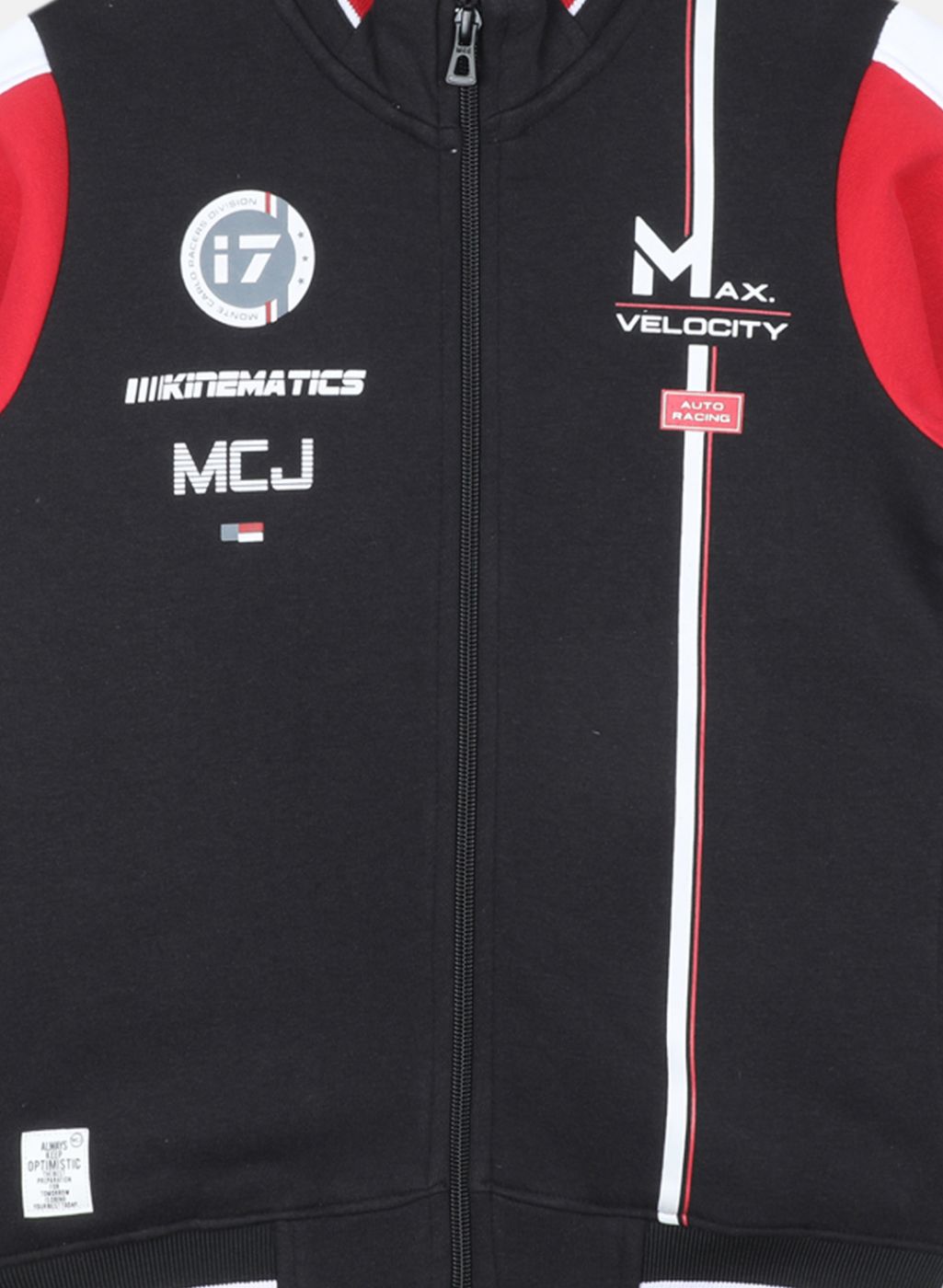 Boys Black Printed Sweatshirt