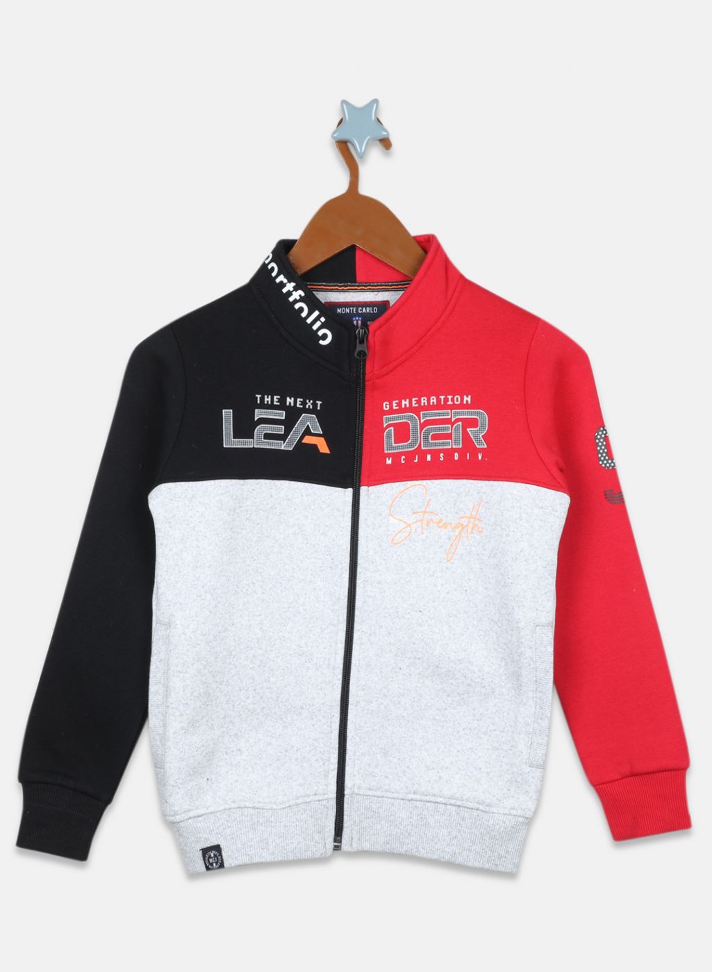 Boys Black Printed Sweatshirt