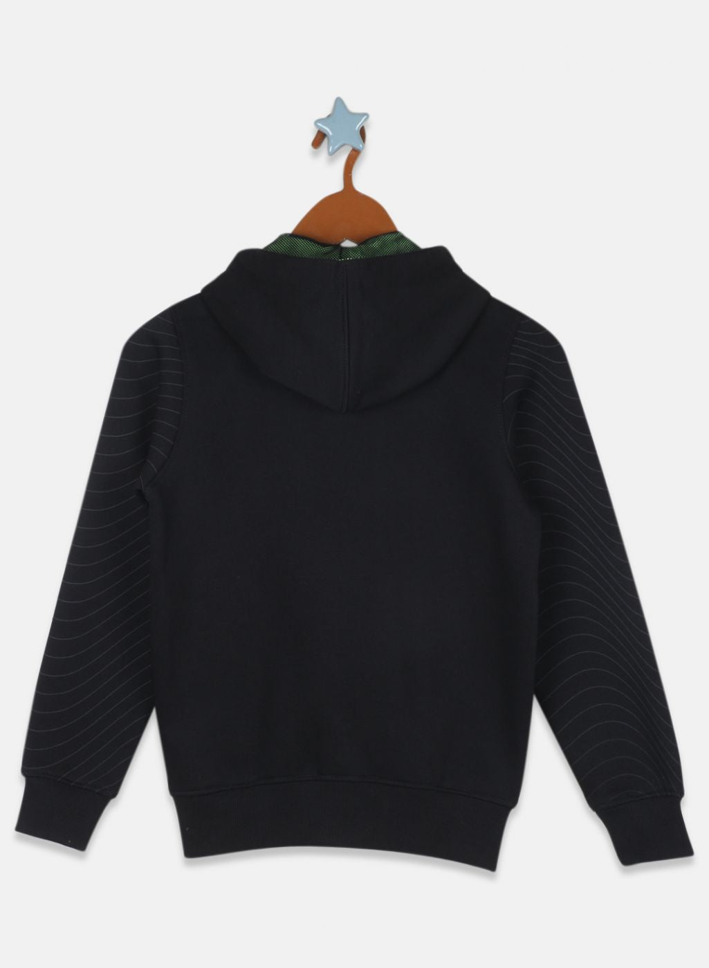 Boys Black Printed Sweatshirt