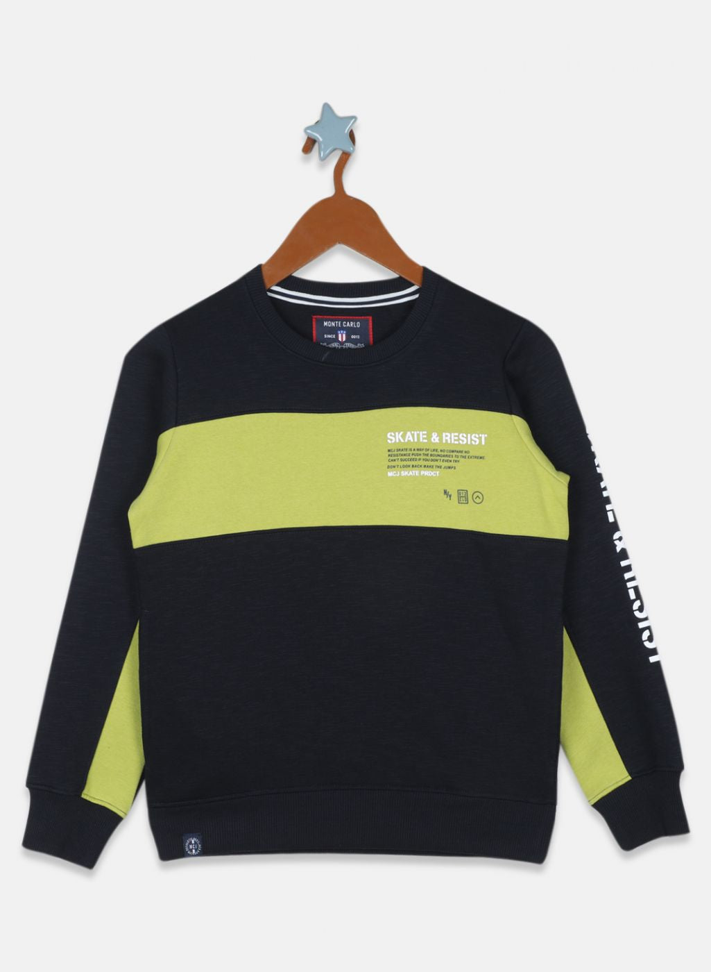 Boys NAvy Blue Printed Tracksuit