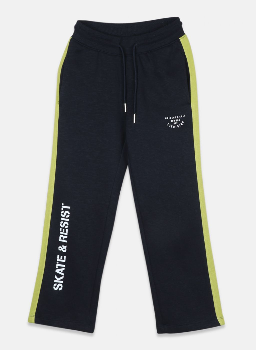 Boys NAvy Blue Printed Tracksuit