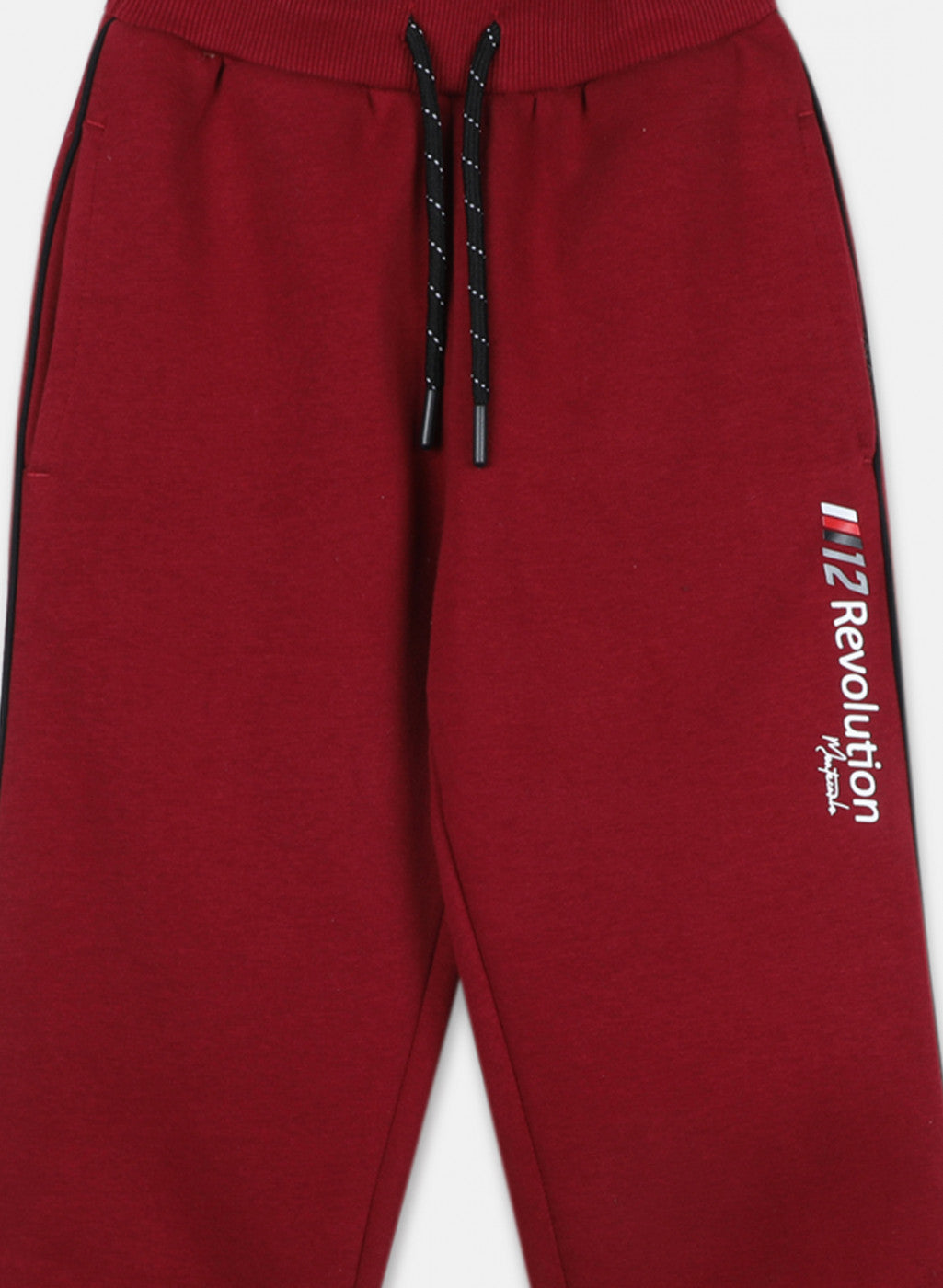 Boys Maroon Regular Fit Lower
