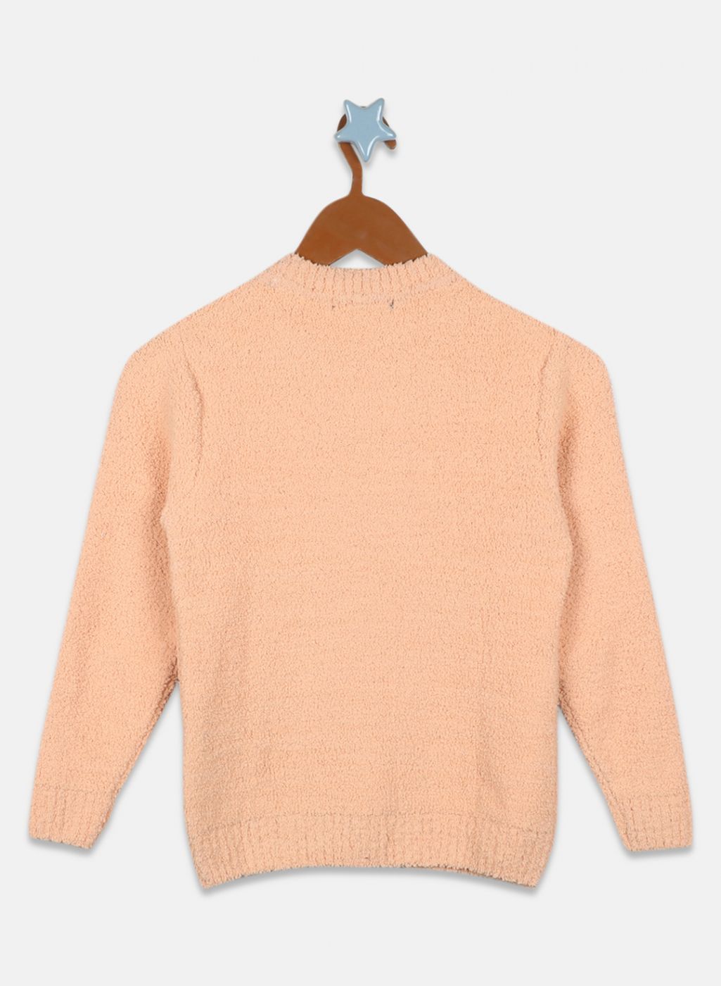 Girls Peach Solid Top