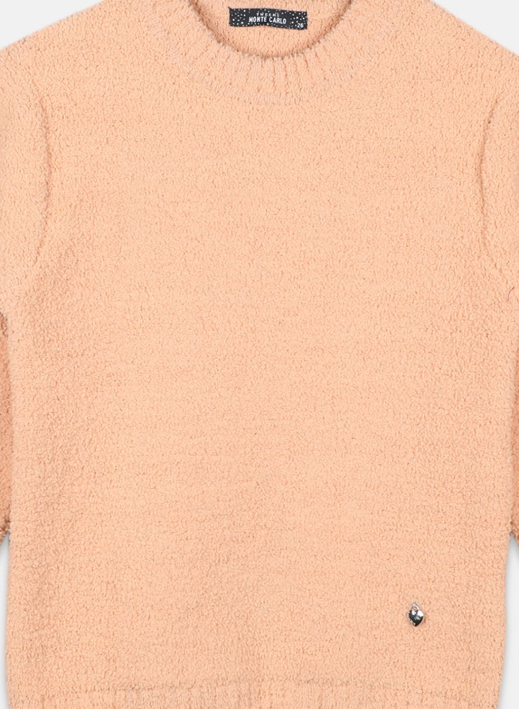 Girls Peach Solid Top