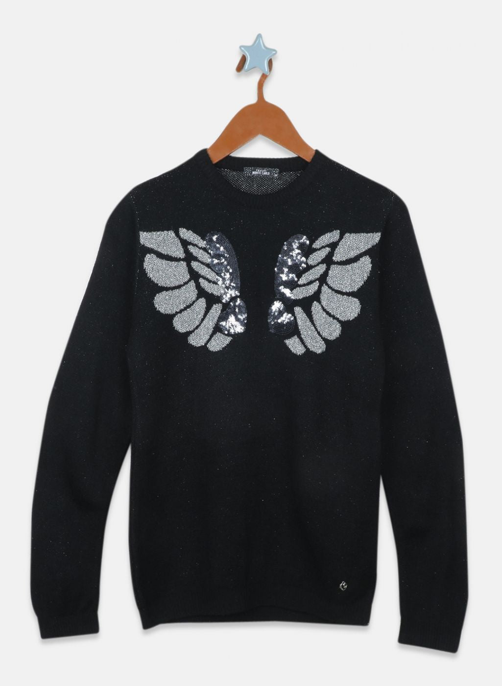 Girls Black Solid Top