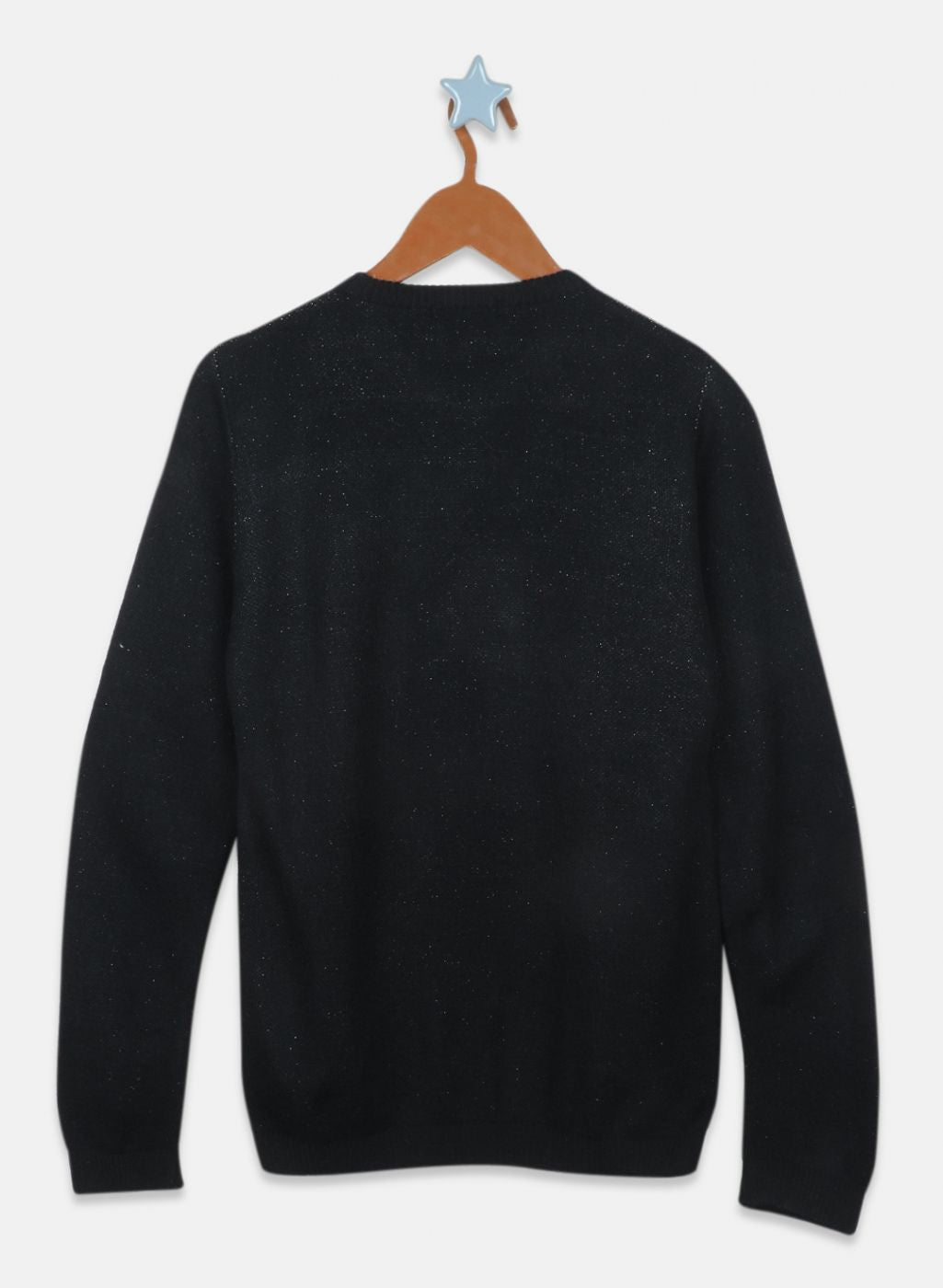 Girls Black Solid Top