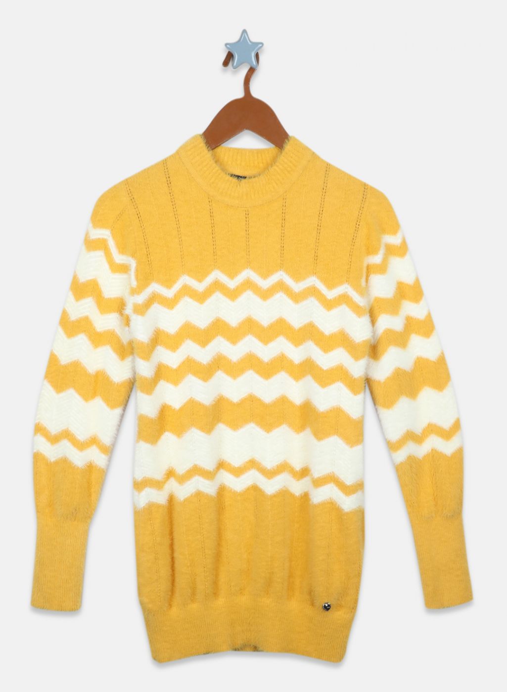 Girls Mustard Solid Top