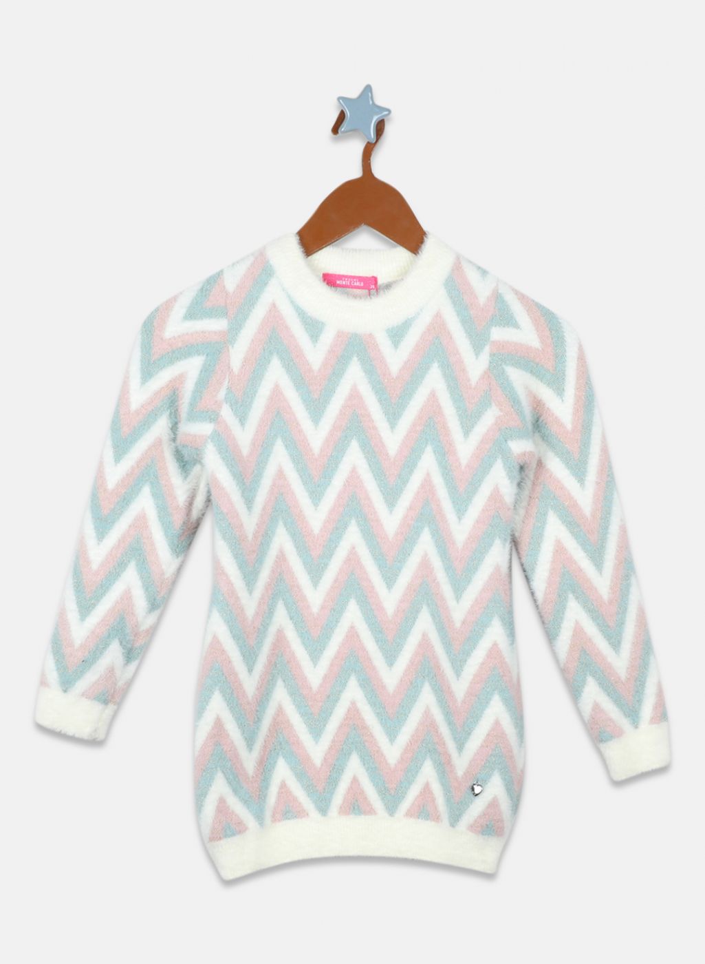 Girls Off White Solid Top