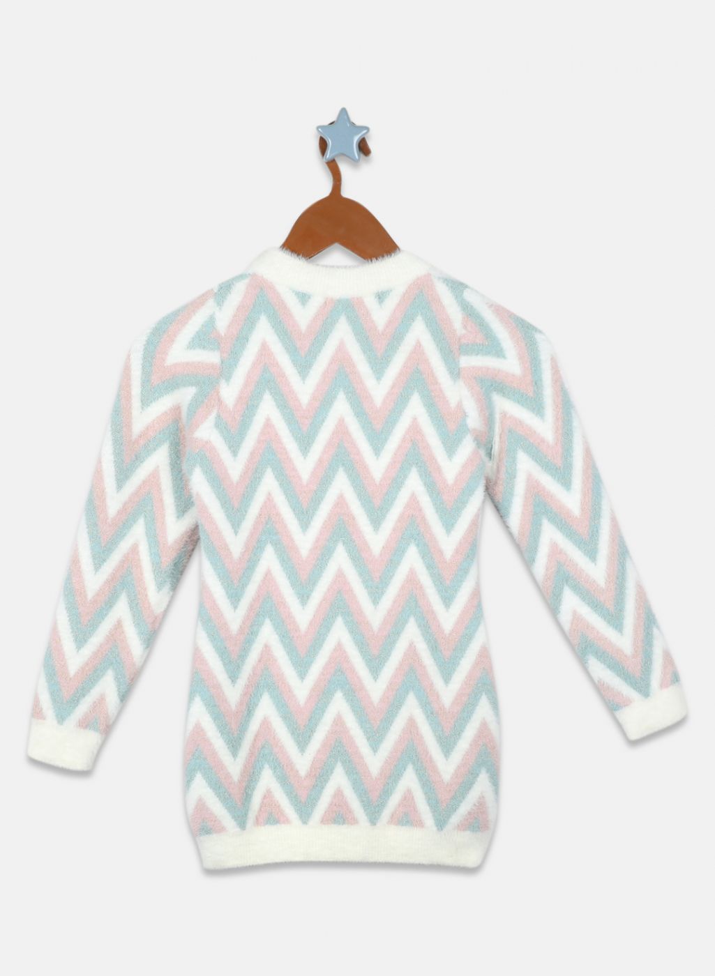 Girls Off White Solid Top