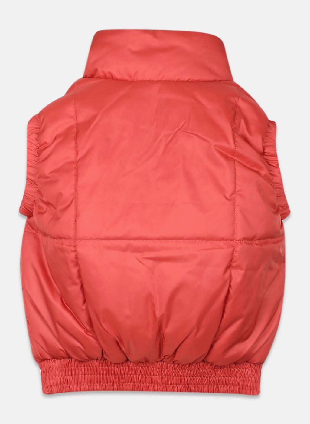 Girls Orange Solid Jacket