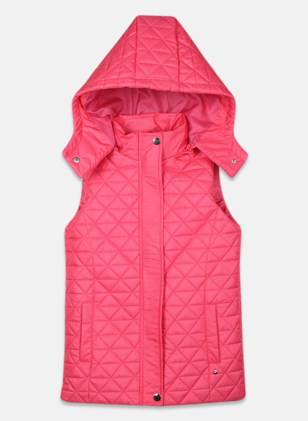 Girls Pink Solid Jacket