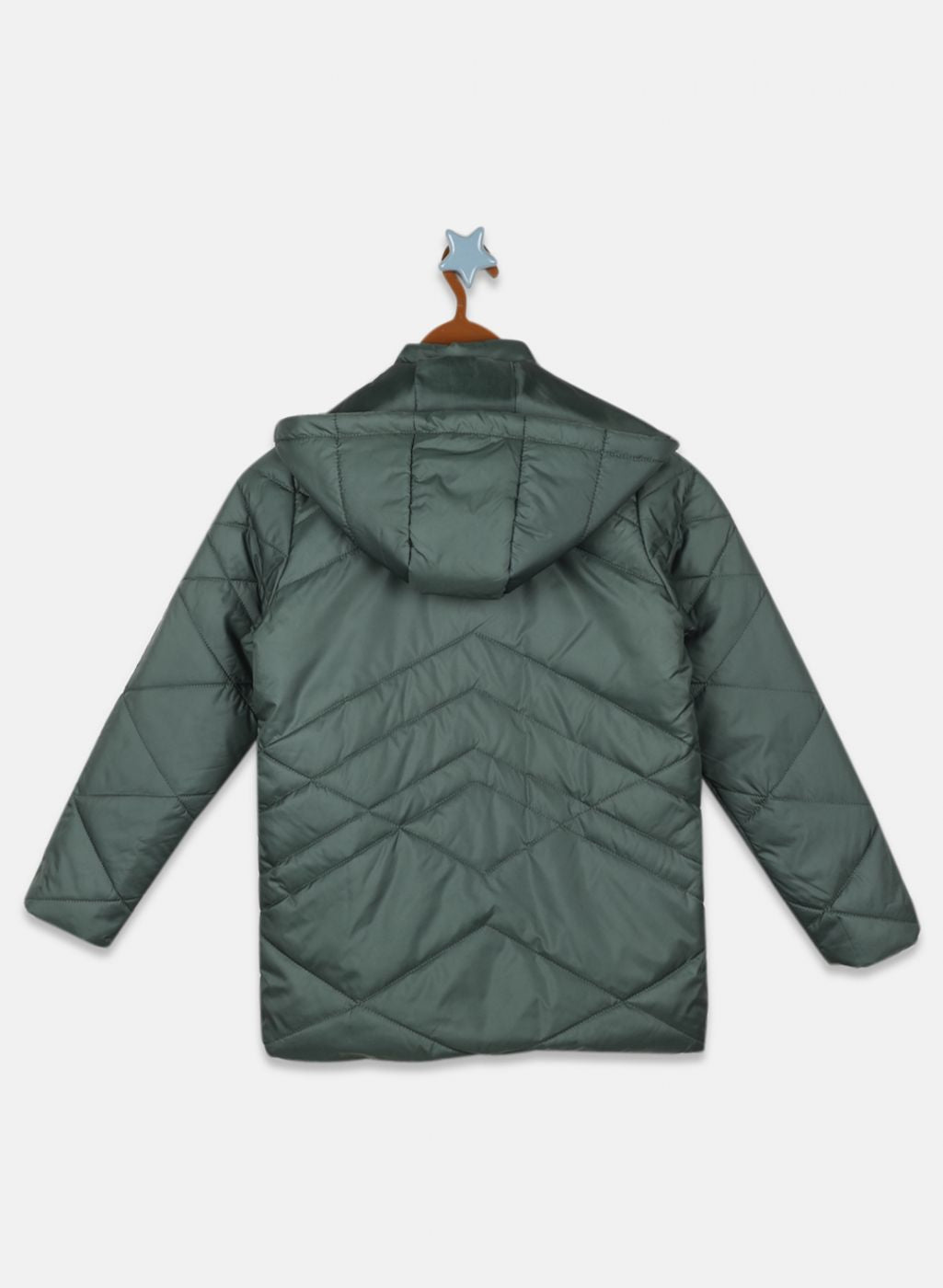 Girls Green Solid Jacket