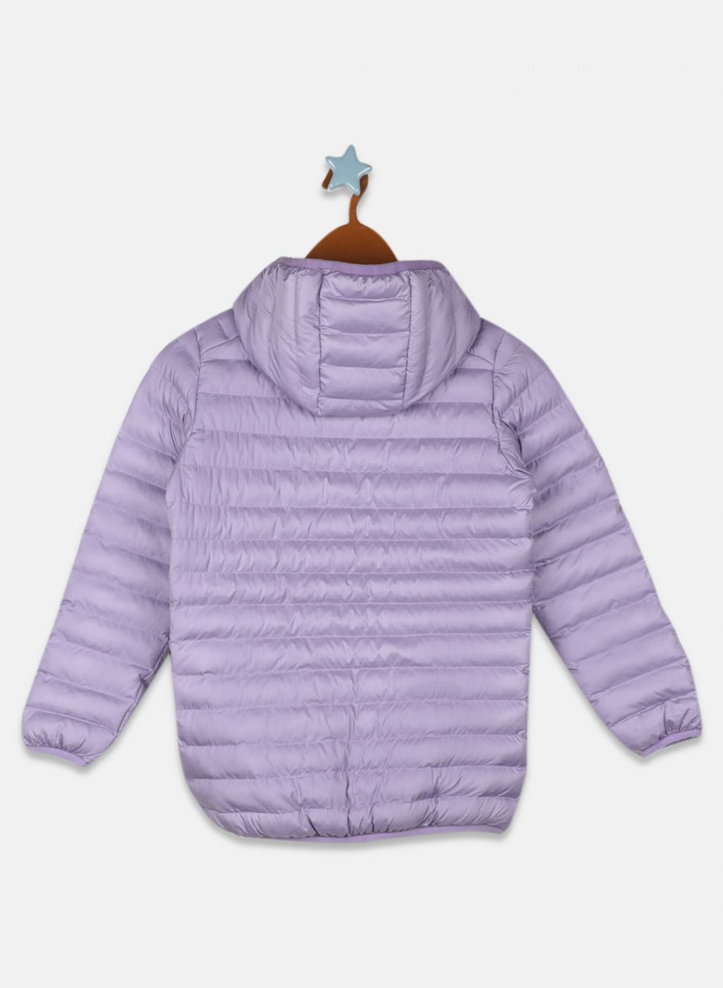 Girls Purple Solid Jacket