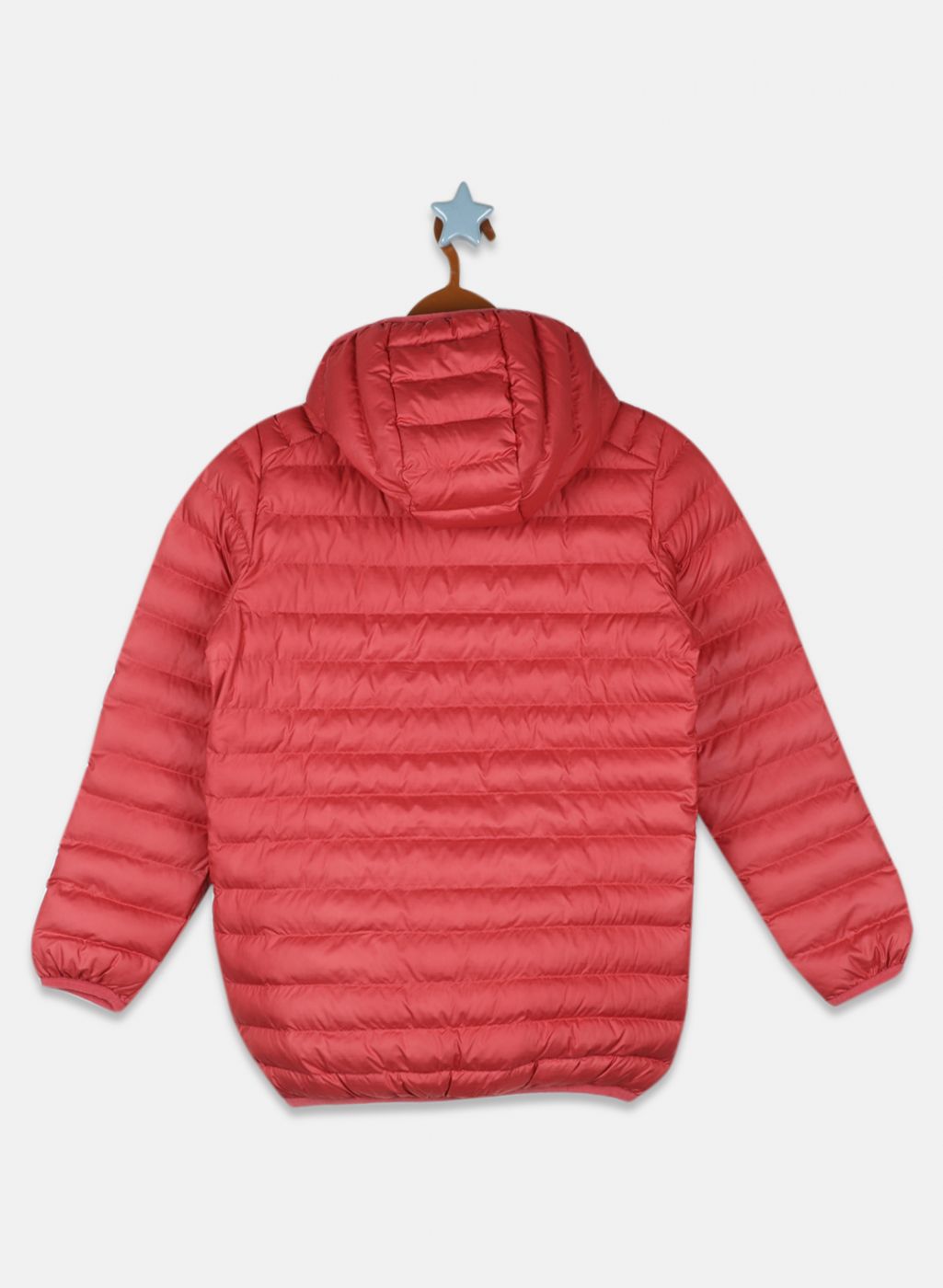 Girls Red Solid Jacket