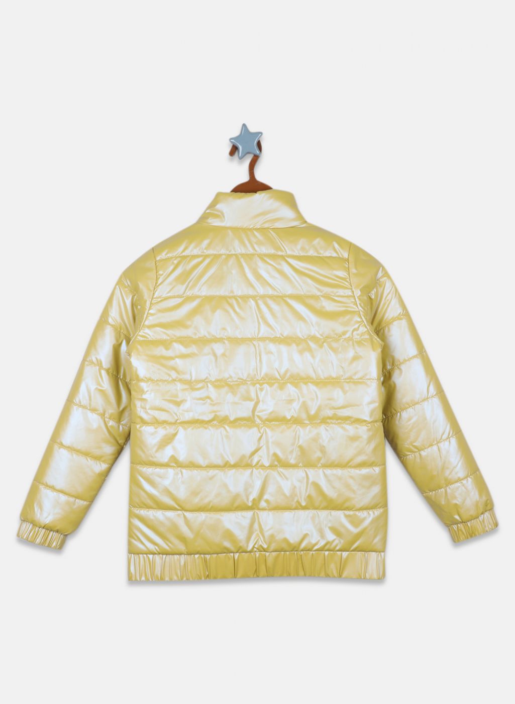 Girls Mustard Solid Jacket