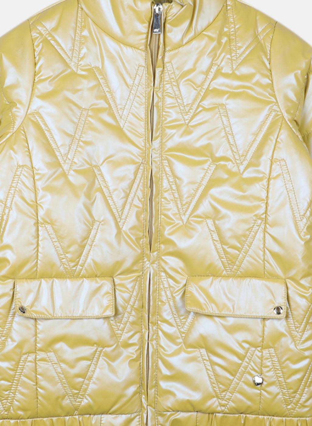 Girls Mustard Solid Jacket