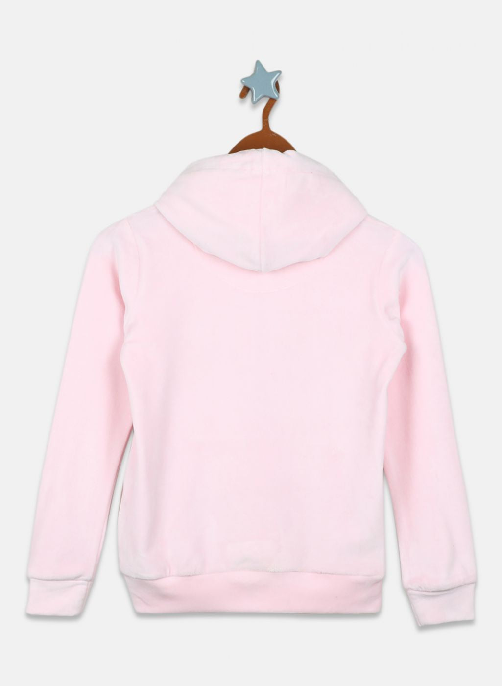 Girls Pink Solid Sweatshirt