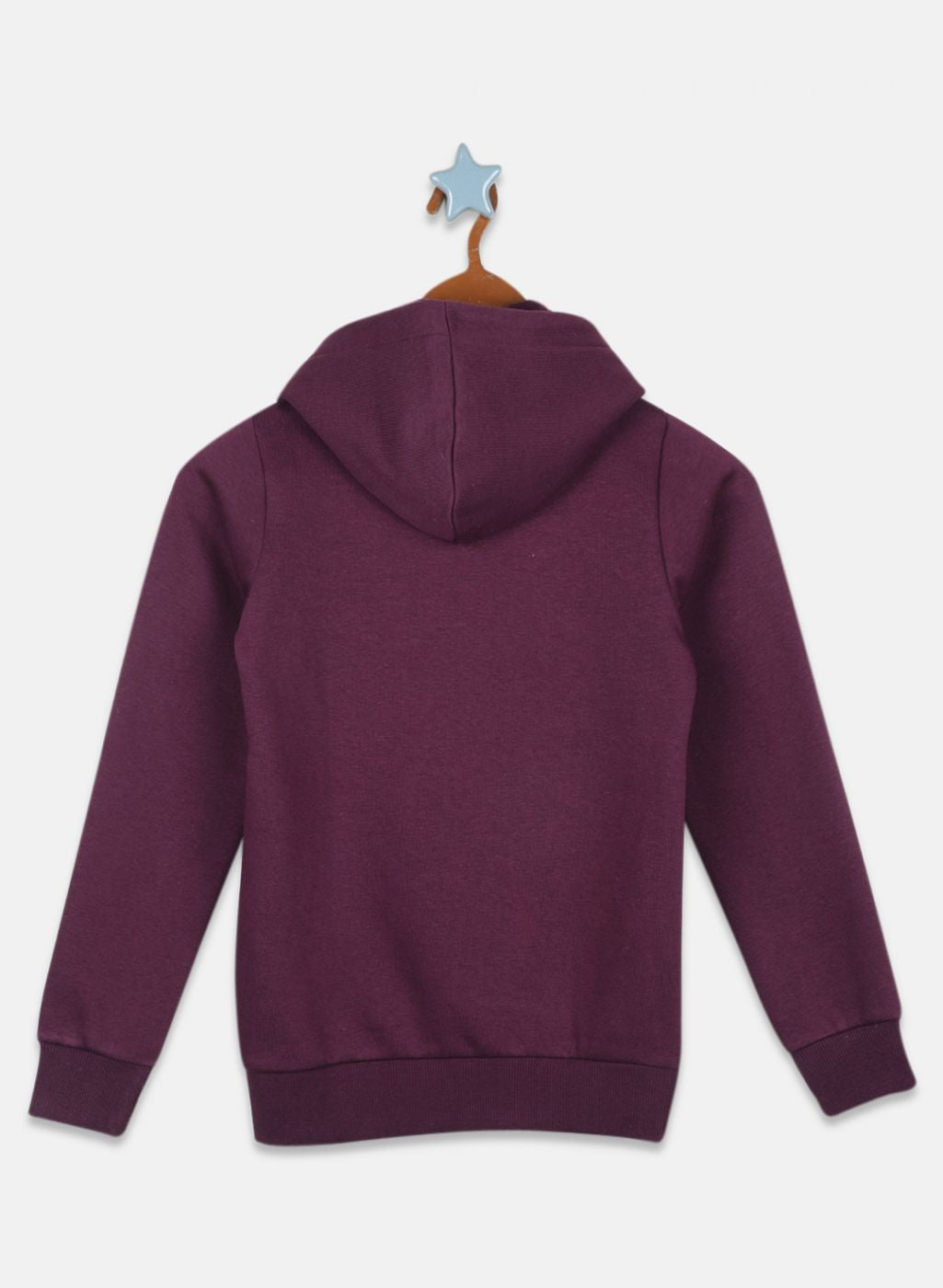 Girls Purple Printed Sweatshirt