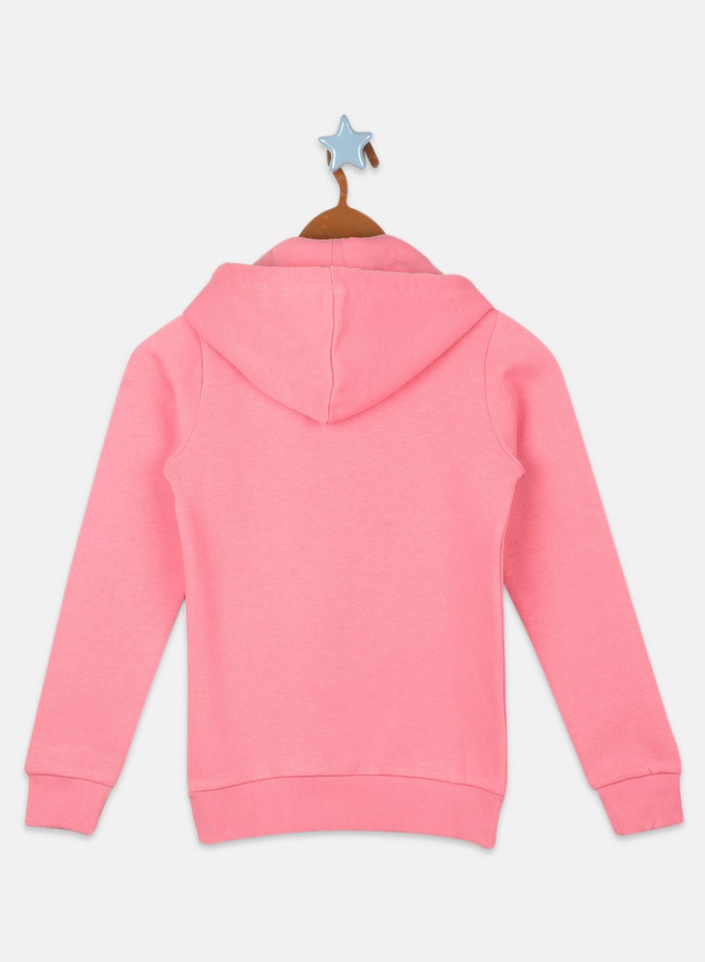 Girls Pink Printed Sweatshirt