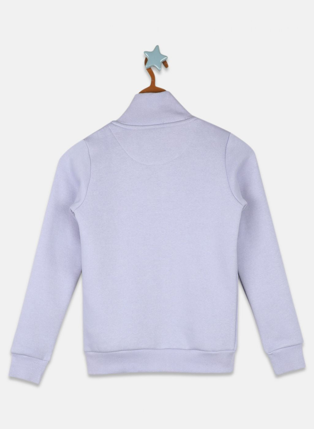 Girls Purple Solid Sweatshirt