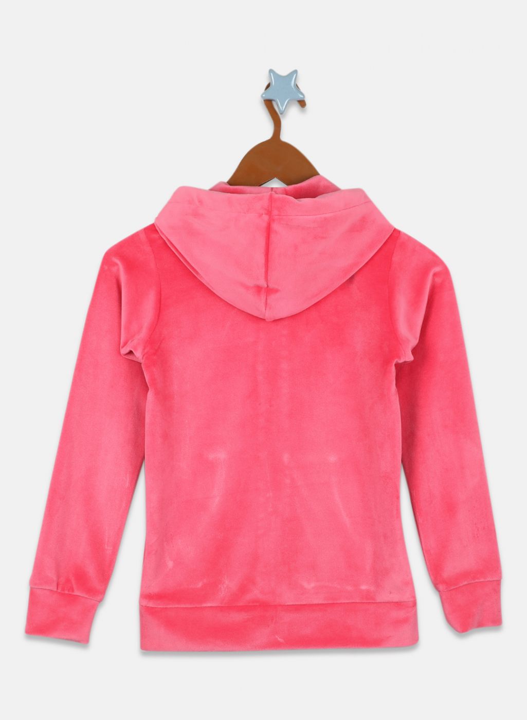 Girls Pink Solid Sweatshirt