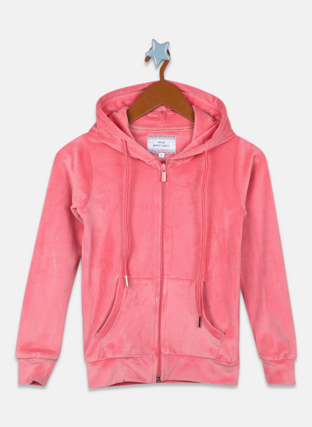 Monte Carlo Ladies Peach Hoodie Buy Girls Peach Solid Sweatshirt