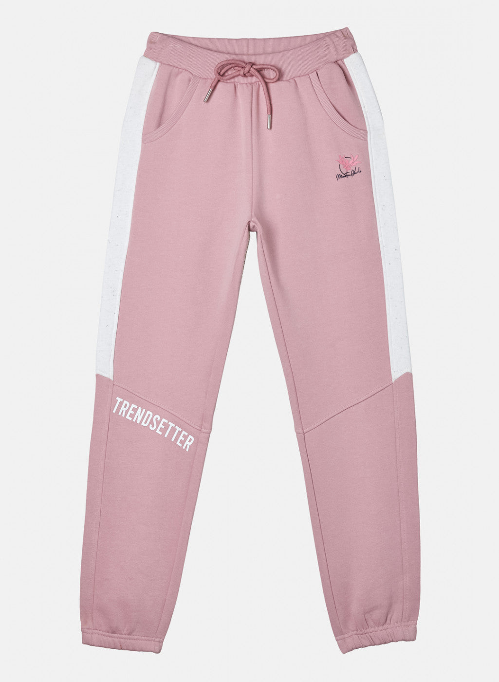 Girls Pink Regular Fit Lower