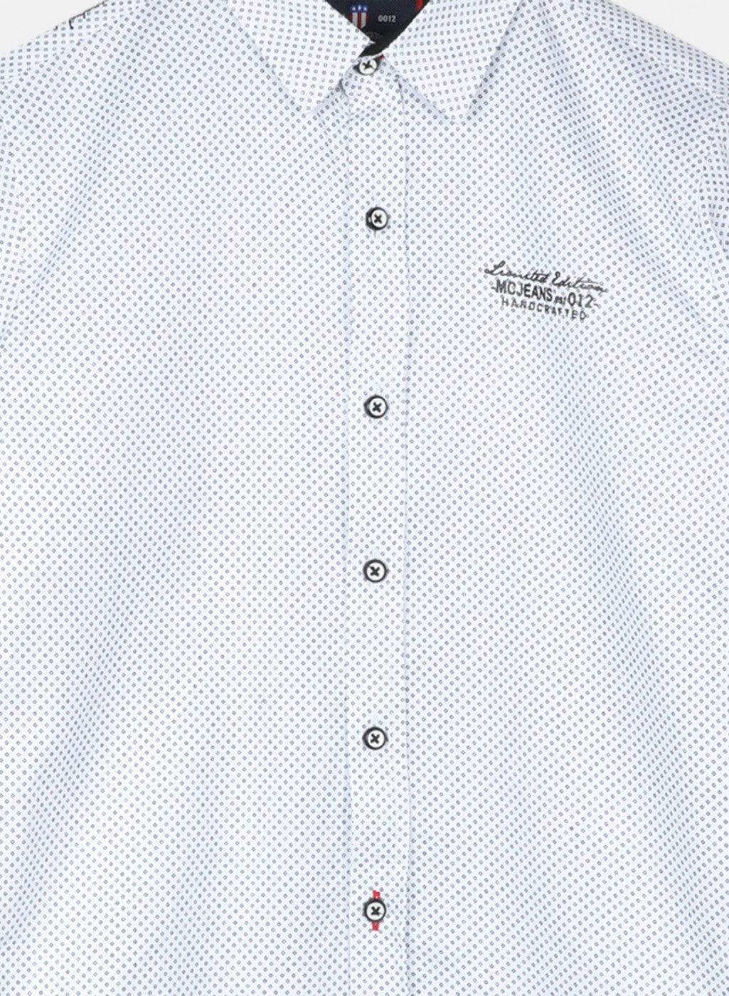 Boys White Printed Shirt