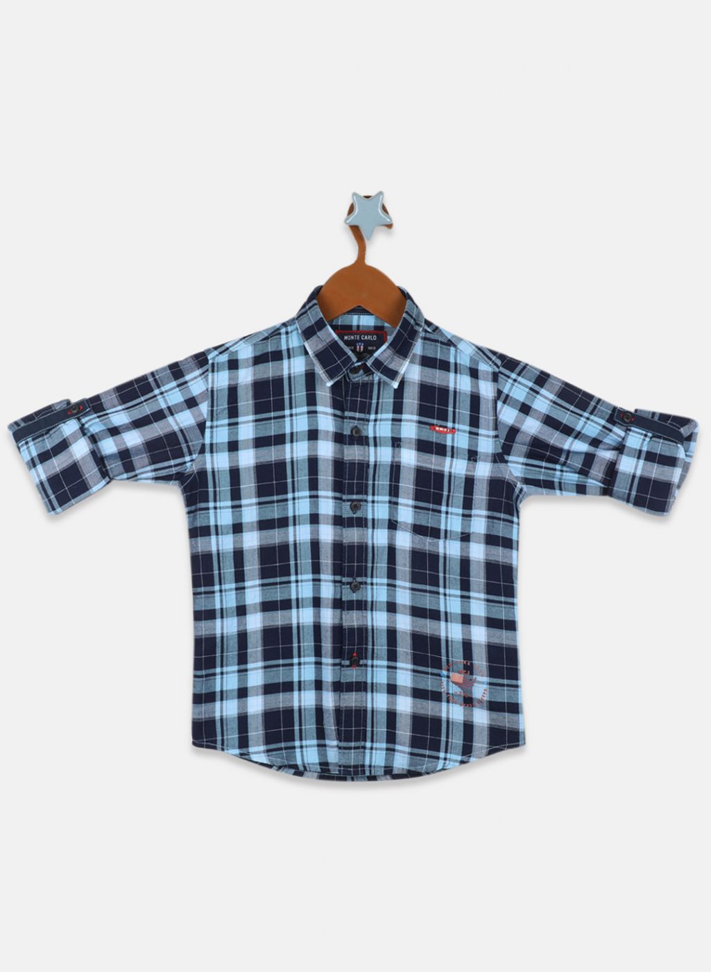 Boys Blue Check Shirt