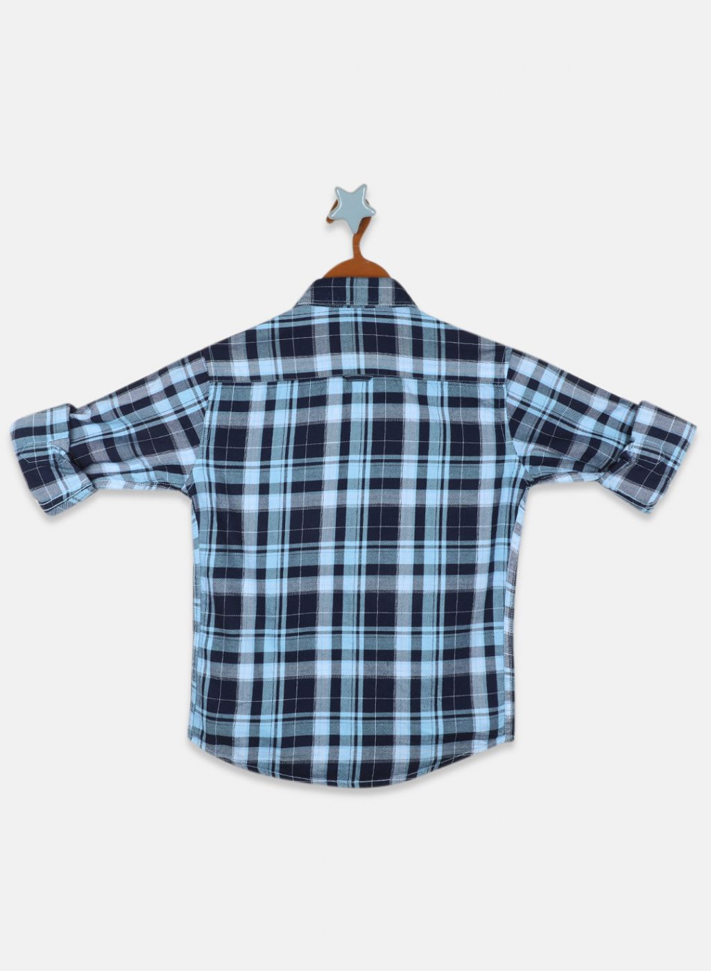 Boys Blue Check Shirt
