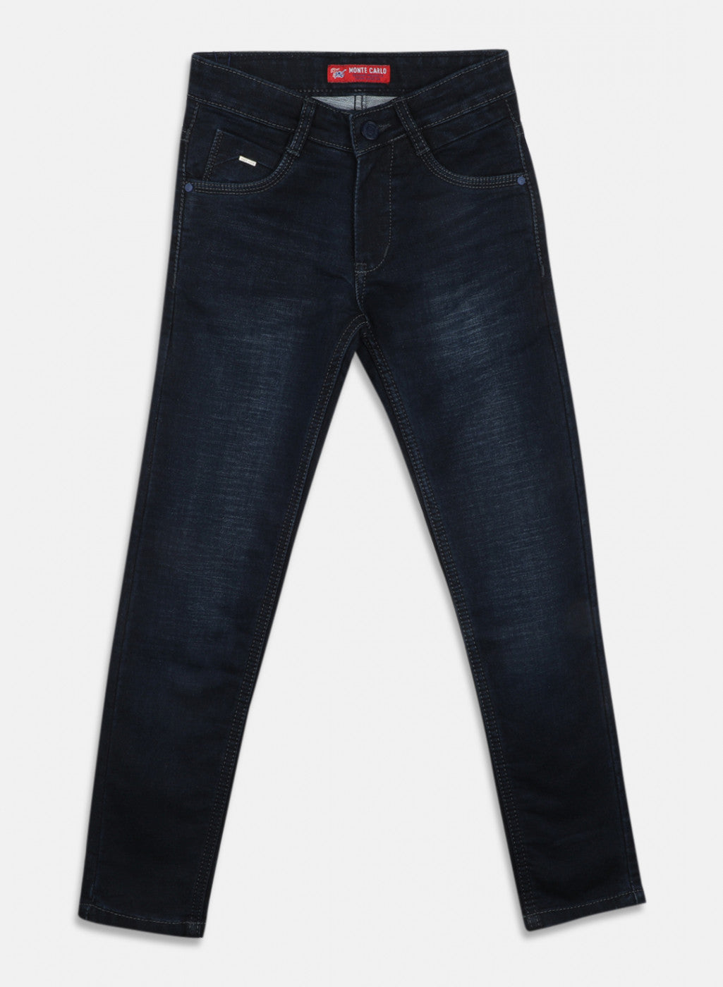 Boys Navy Blue Slim Fit Denim