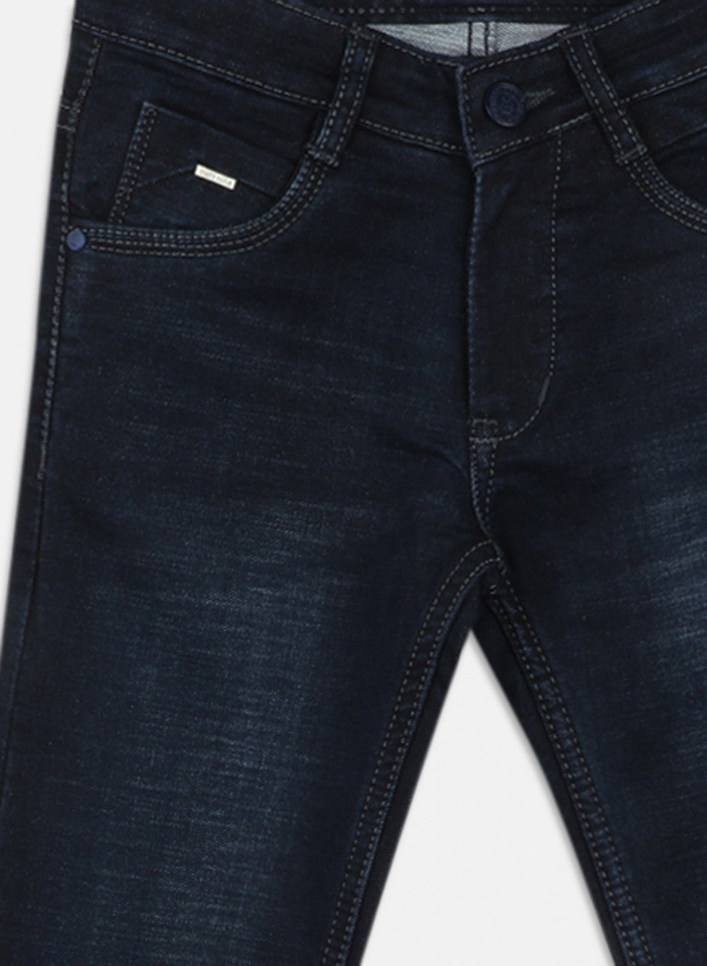 Boys Navy Blue Slim Fit Denim