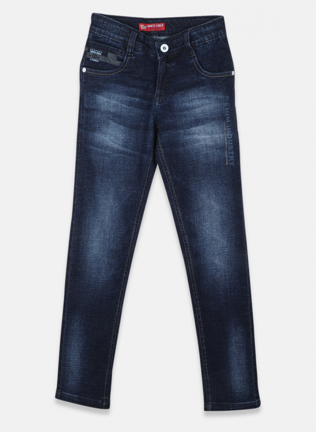 Boys Navy Blue Slim Fit Denim
