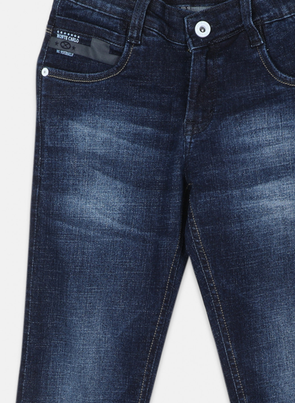 Boys Navy Blue Slim Fit Denim