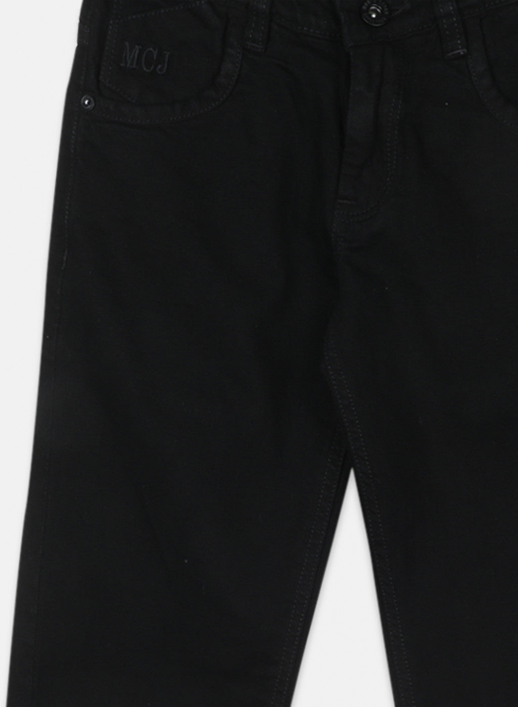 Boys Black Regular Fit Denim