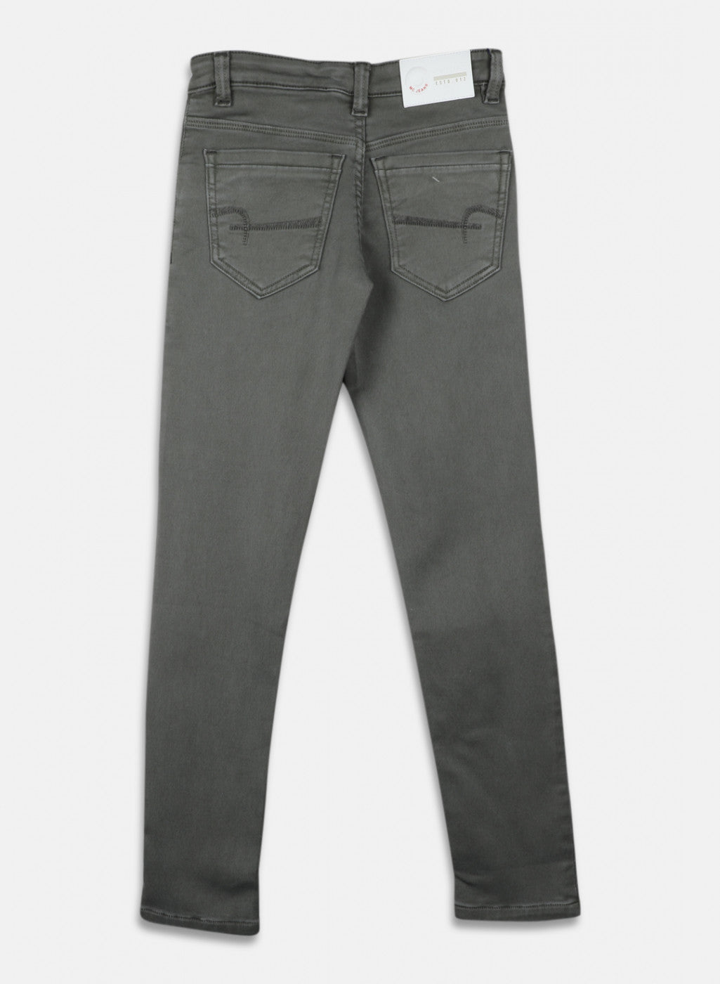 Boys Olive Slim Fit Denim