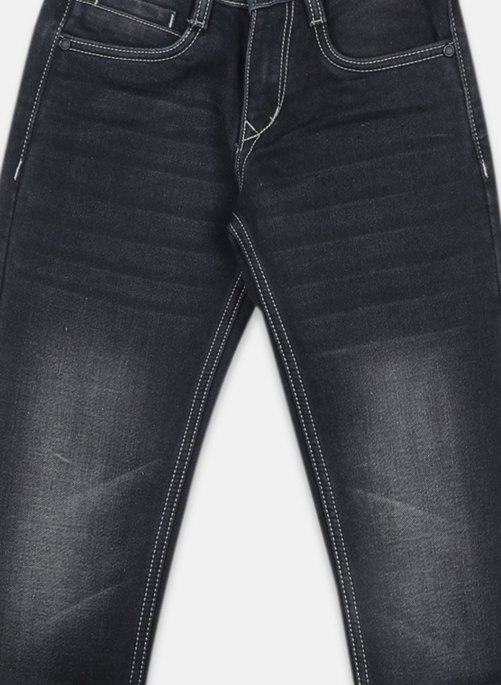 Boys Grey Regular Fit Denim