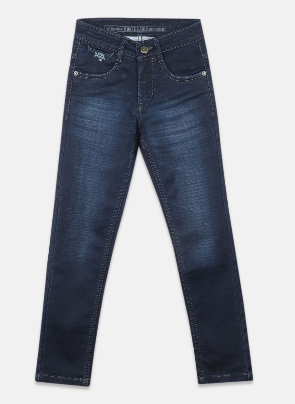 Boys NAvy Blue Slim Fit Denim
